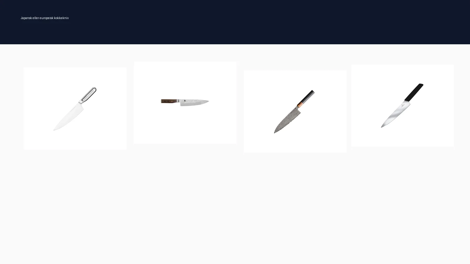 Japansk eller europeisk kokkekniv